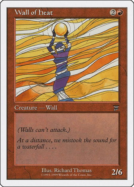 Wall of Heat - Battle Royale Box Set Magic: The Gathering trading card
