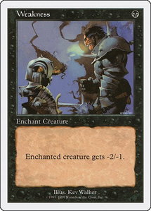 Weakness - Battle Royale Box Set (BRB) #null - Common Magic: The Gathering Trading Card