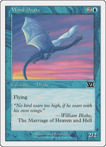 Wind Drake - Battle Royale Box Set Magic: The Gathering trading card