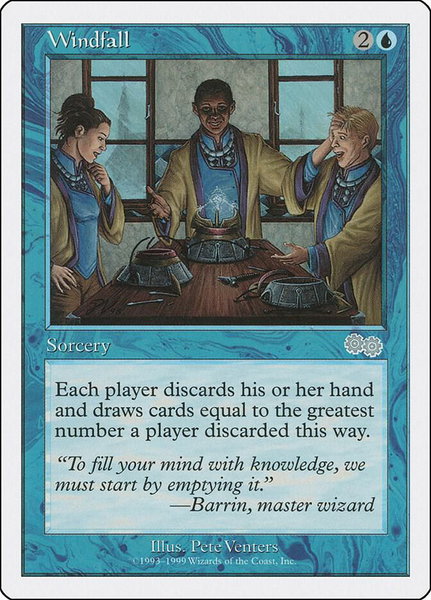 Windfall trading card from Battle Royale Box Set Windfall - Battle Royale Box Set Magic: The Gathering trading card
