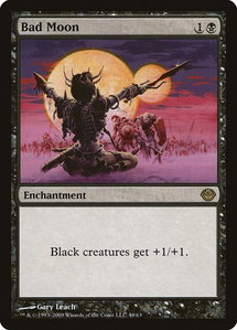 Bad Moon - Duel Decks: Garruk vs. Liliana (DDD) #48 - Rare Magic: The Gathering Trading Card