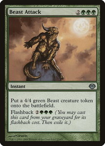 Beast Attack - Duel Decks: Garruk vs. Liliana (DDD) #23 - Uncommon Magic: The Gathering Trading Card