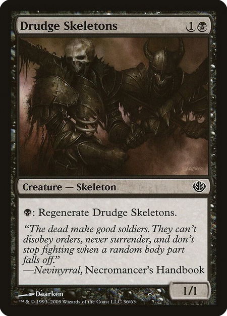 Drudge Skeletons - Duel Decks: Garruk vs. Liliana Magic: The Gathering trading card
