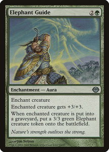 Elephant Guide - Duel Decks: Garruk vs. Liliana (DDD) #18 - Uncommon Magic: The Gathering Trading Card