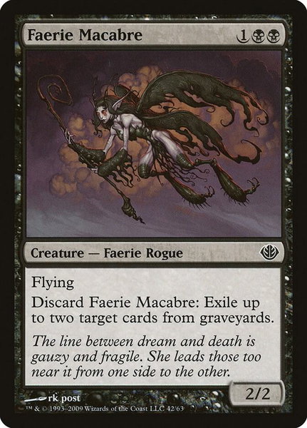 Faerie Macabre trading card from Duel Decks: Garruk vs. Liliana Faerie Macabre - Duel Decks: Garruk vs. Liliana Magic: The Gathering trading card