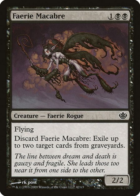 Faerie Macabre - Duel Decks: Garruk vs. Liliana Magic: The Gathering trading card
