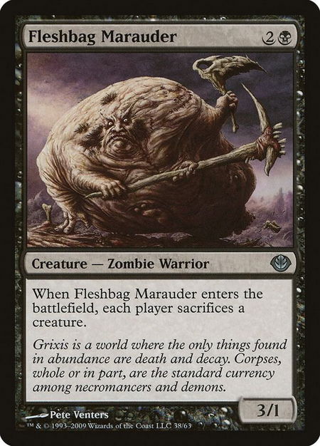 Fleshbag Marauder - Duel Decks: Garruk vs. Liliana Magic: The Gathering trading card