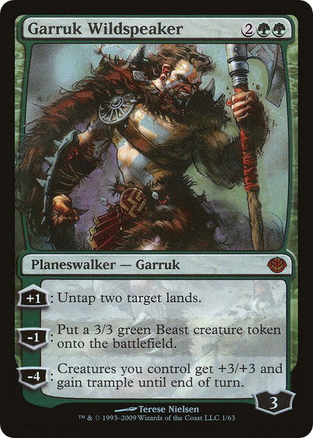 Garruk Wildspeaker - Duel Decks: Garruk vs. Liliana Magic: The Gathering trading card