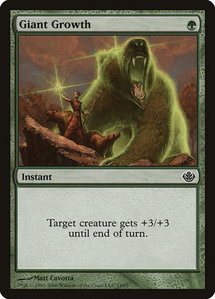 Giant Growth - Duel Decks: Garruk vs. Liliana (DDD) #14 - Common Magic: The Gathering Trading Card