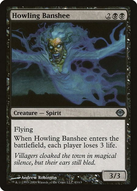Howling Banshee - Duel Decks: Garruk vs. Liliana Magic: The Gathering trading card