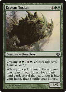 Krosan Tusker - Duel Decks: Garruk vs. Liliana (DDD) #11 - Common Magic: The Gathering Trading Card