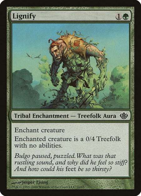 Lignify - Duel Decks: Garruk vs. Liliana Magic: The Gathering trading card