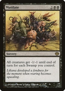 Mutilate - Duel Decks: Garruk vs. Liliana (DDD) #55 - Rare Magic: The Gathering Trading Card