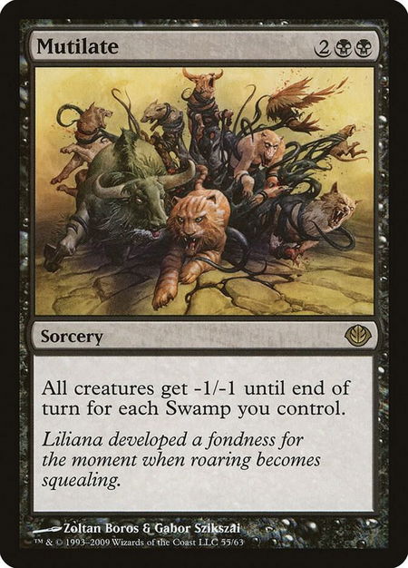 Mutilate - Duel Decks: Garruk vs. Liliana Magic: The Gathering trading card