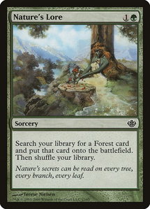 Nature's Lore - Duel Decks: Garruk vs. Liliana (DDD) #17 - Common Magic: The Gathering Trading Card
