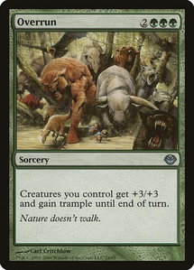 Overrun - Duel Decks: Garruk vs. Liliana (DDD) #24 - Uncommon Magic: The Gathering Trading Card