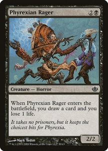 Phyrexian Rager - Duel Decks: Garruk vs. Liliana (DDD) #39 - Common Magic: The Gathering Trading Card