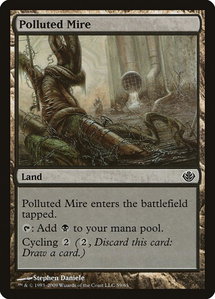Polluted Mire - Duel Decks: Garruk vs. Liliana (DDD) #59 - Common Magic: The Gathering Trading Card