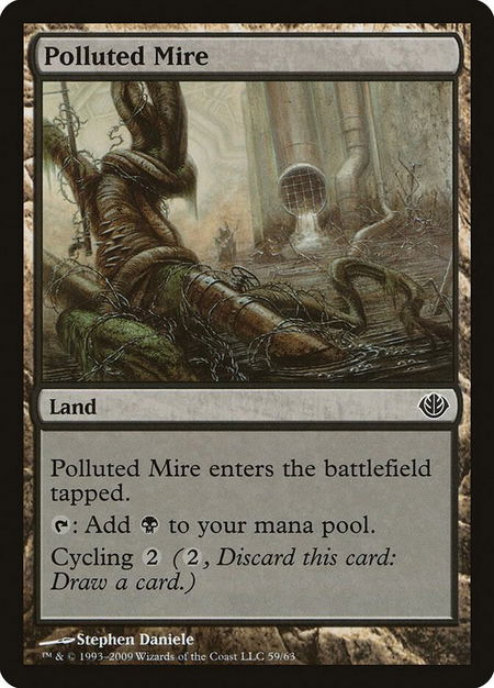 Polluted Mire - Duel Decks: Garruk vs. Liliana Magic: The Gathering trading card