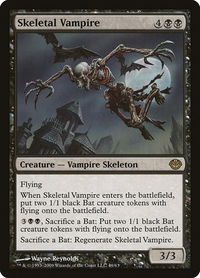 Skeletal Vampire - Duel Decks: Garruk vs. Liliana (DDD) #46 - Rare Magic: The Gathering Trading Card