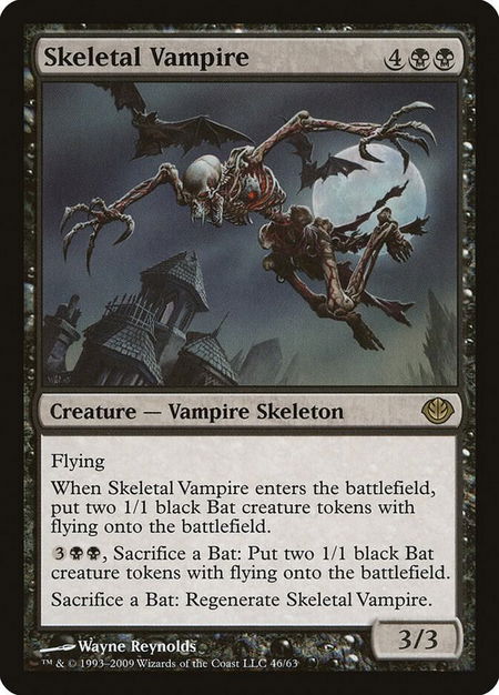 Skeletal Vampire - Duel Decks: Garruk vs. Liliana Magic: The Gathering trading card