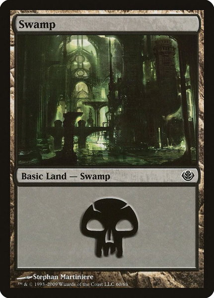 Swamp (60) trading card from Duel Decks: Garruk vs. Liliana Swamp (60) - Duel Decks: Garruk vs. Liliana Magic: The Gathering trading card