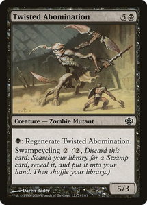 Twisted Abomination - Duel Decks: Garruk vs. Liliana (DDD) #45 - Common Magic: The Gathering Trading Card