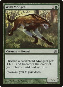 Wild Mongrel - Duel Decks: Garruk vs. Liliana (DDD) #5 - Common Magic: The Gathering Trading Card
