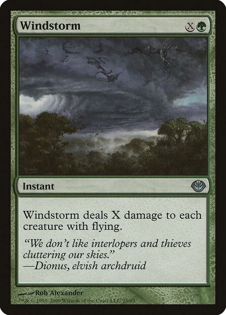 Windstorm - Duel Decks: Garruk vs. Liliana Magic: The Gathering trading card