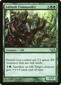Ambush Commander - Duel Decks: Elves vs. Goblins (EVG) #1 - Rare Magic: The Gathering Trading Card