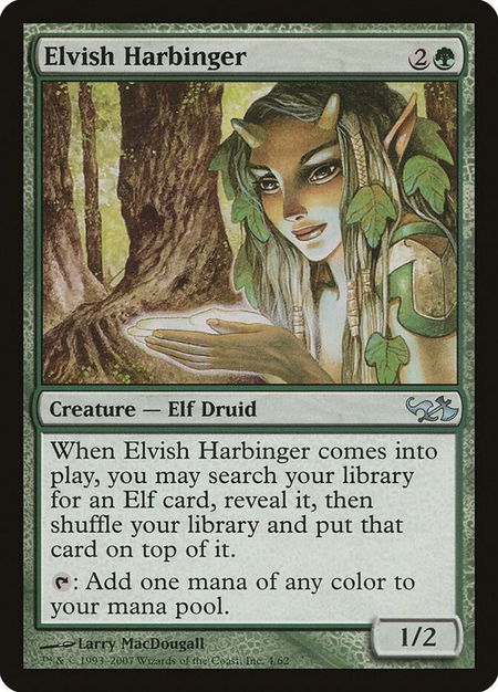 Elvish Harbinger - Duel Decks: Elves vs. Goblins Magic: The Gathering trading card