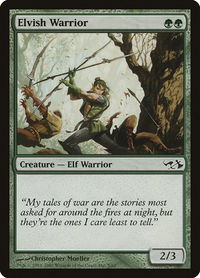 Elvish Warrior - Duel Decks: Elves vs. Goblins (EVG) #5 - Common Magic: The Gathering Trading Card