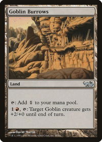 Goblin Burrows - Duel Decks: Elves vs. Goblins (EVG) #58 - Uncommon Magic: The Gathering Trading Card