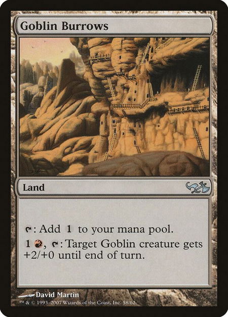 Goblin Burrows - Duel Decks: Elves vs. Goblins Magic: The Gathering trading card