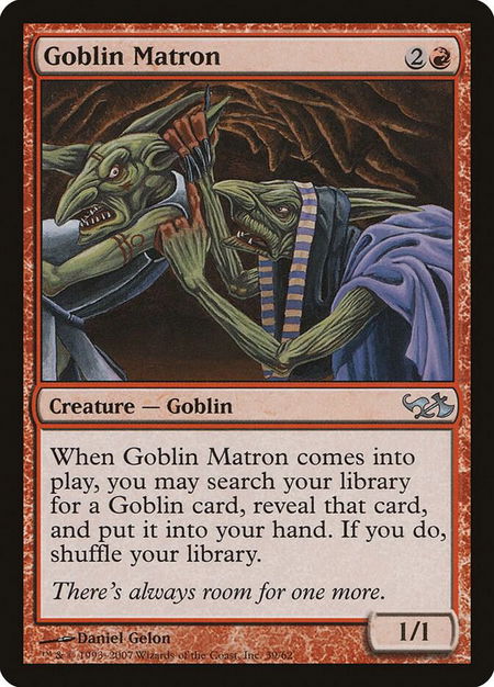 Goblin Matron - Duel Decks: Elves vs. Goblins Magic: The Gathering trading card