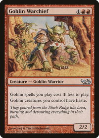 Goblin Warchief - Duel Decks: Elves vs. Goblins (EVG) #42 - Uncommon Magic: The Gathering Trading Card