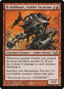 Ib Halfheart, Goblin Tactician - Duel Decks: Elves vs. Goblins (EVG) #43 - Rare Magic: The Gathering Trading Card