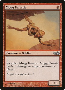 Mogg Fanatic - Duel Decks: Elves vs. Goblins (EVG) #44 - Uncommon Magic: The Gathering Trading Card