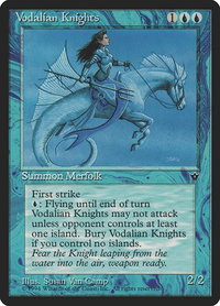 Vodalian Knights - Fallen Empires (FEM) #29 - Rare Magic: The Gathering Trading Card