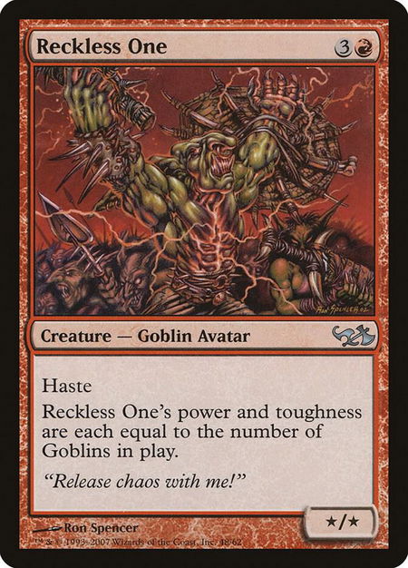 Reckless One - Duel Decks: Elves vs. Goblins Magic: The Gathering trading card