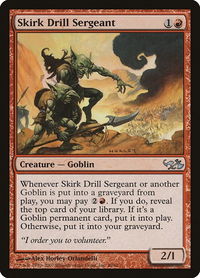 Skirk Drill Sergeant - Duel Decks: Elves vs. Goblins (EVG) #49 - Uncommon Magic: The Gathering Trading Card