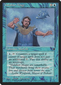 Vodalian Mage (Van Camp) - Fallen Empires (FEM) #30a - Common Magic: The Gathering Trading Card