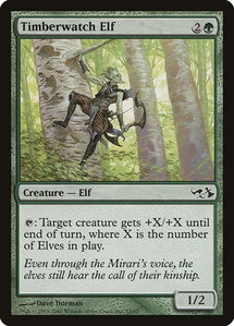 Timberwatch Elf - Duel Decks: Elves vs. Goblins (EVG) #13 - Common Magic: The Gathering Trading Card