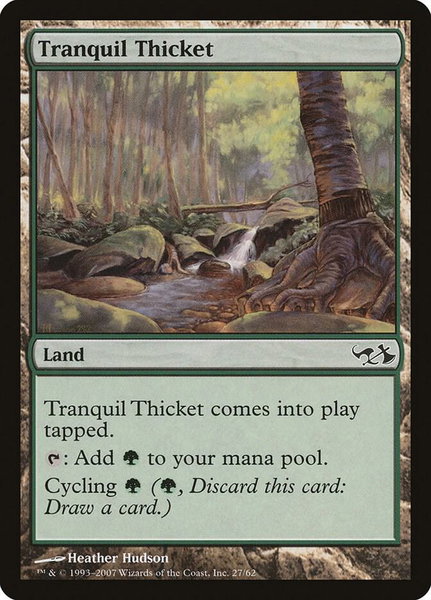 Tranquil Thicket - Duel Decks: Elves vs. Goblins Magic: The Gathering trading card