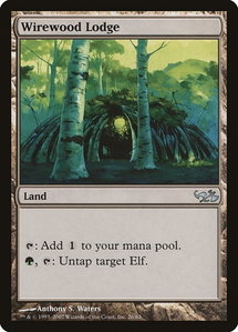 Wirewood Lodge - Duel Decks: Elves vs. Goblins (EVG) #26 - Uncommon Magic: The Gathering Trading Card