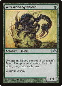 Wirewood Symbiote - Duel Decks: Elves vs. Goblins (EVG) #17 - Uncommon Magic: The Gathering Trading Card