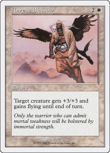 Angelic Blessing trading card from Starter 2000 Angelic Blessing - Starter 2000 Magic: The Gathering trading card