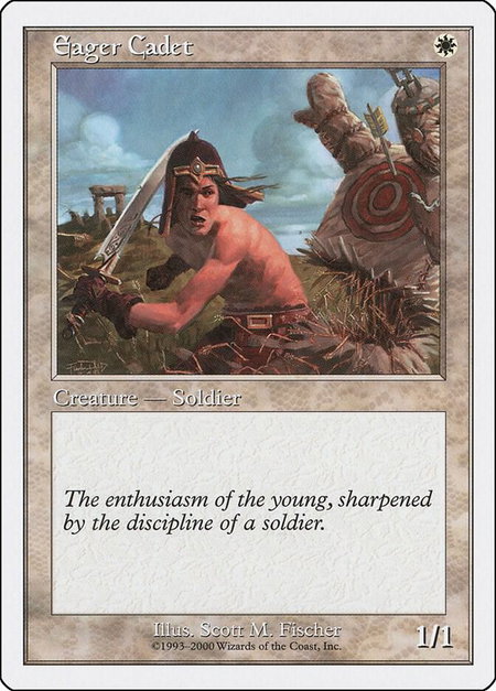 Eager Cadet - Starter 2000 Magic: The Gathering trading card