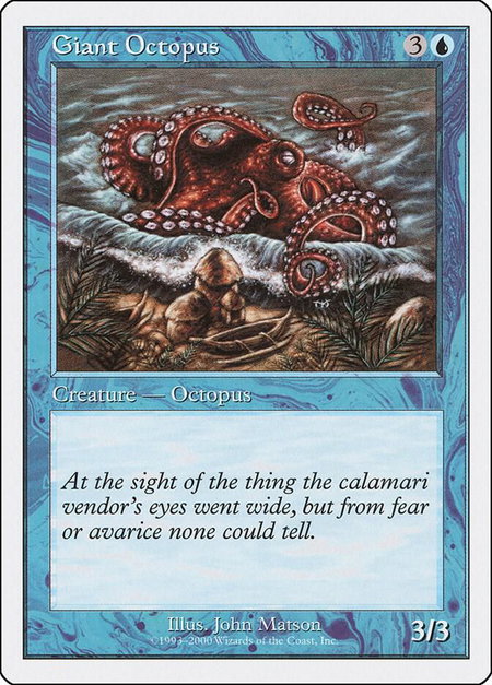 Giant Octopus trading card from Starter 2000 Giant Octopus - Starter 2000 Magic: The Gathering trading card