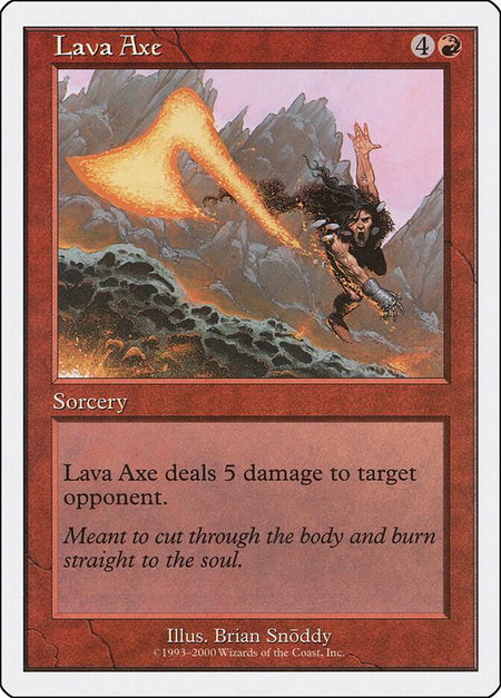 Lava Axe - Starter 2000 Magic: The Gathering trading card